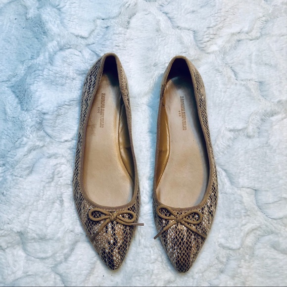 Banana Republic Snake print pointed toe flats - Picture 2 of 5